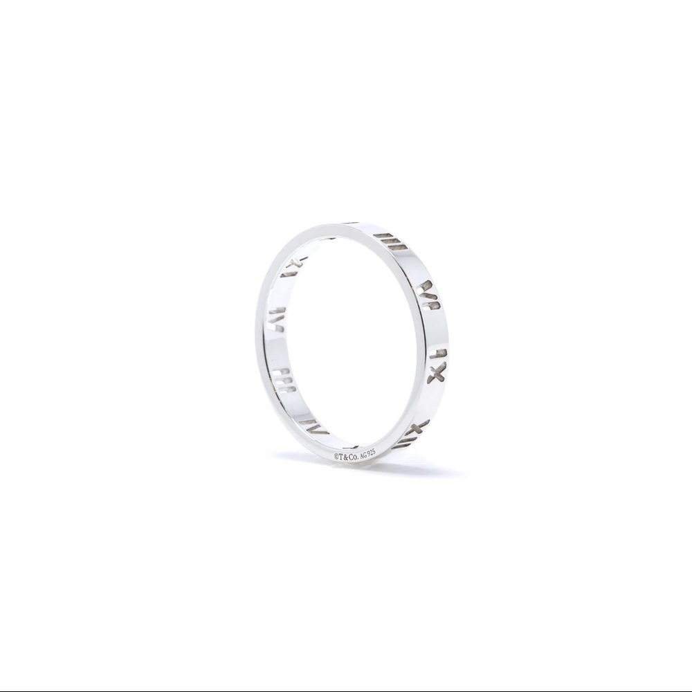 Narrow Pierced Atlas Ring size 4
